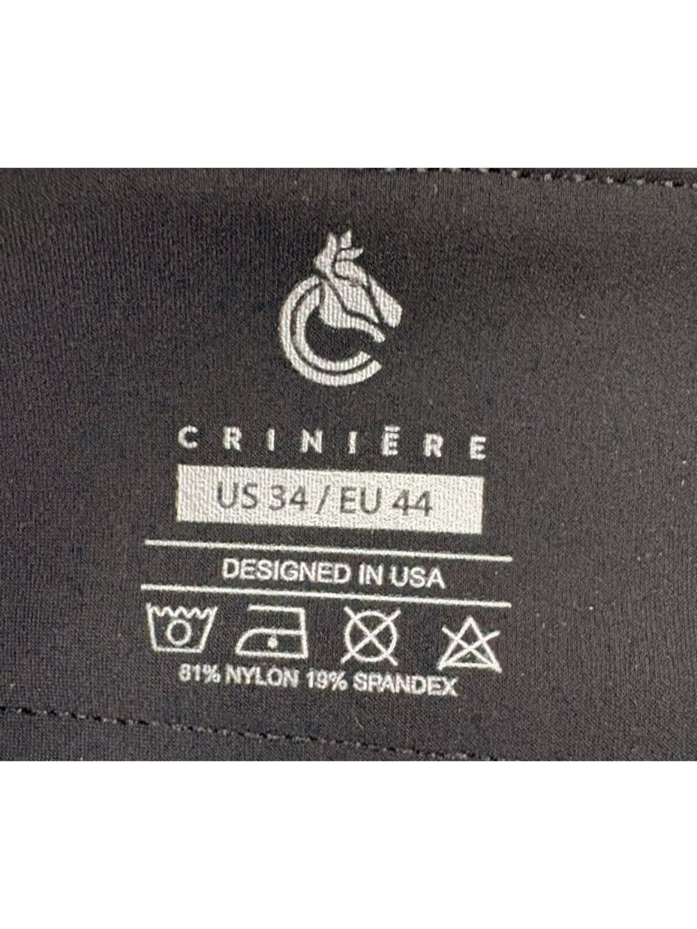 CRINIĒRE Juliette High Compression Breeches Black NWT New With Tags 34 - Picture 4 of 6